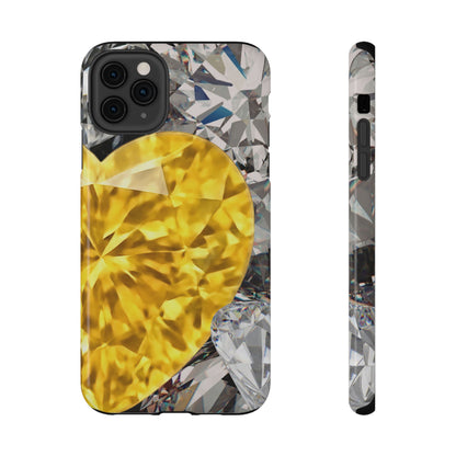 Impact-Resistant Phone Case – Heart of Gold