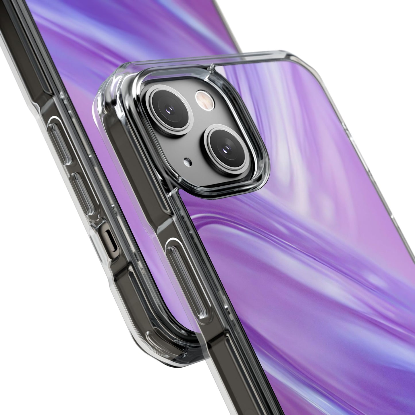 Clear Magnetic Phone Case – Lavender Wave