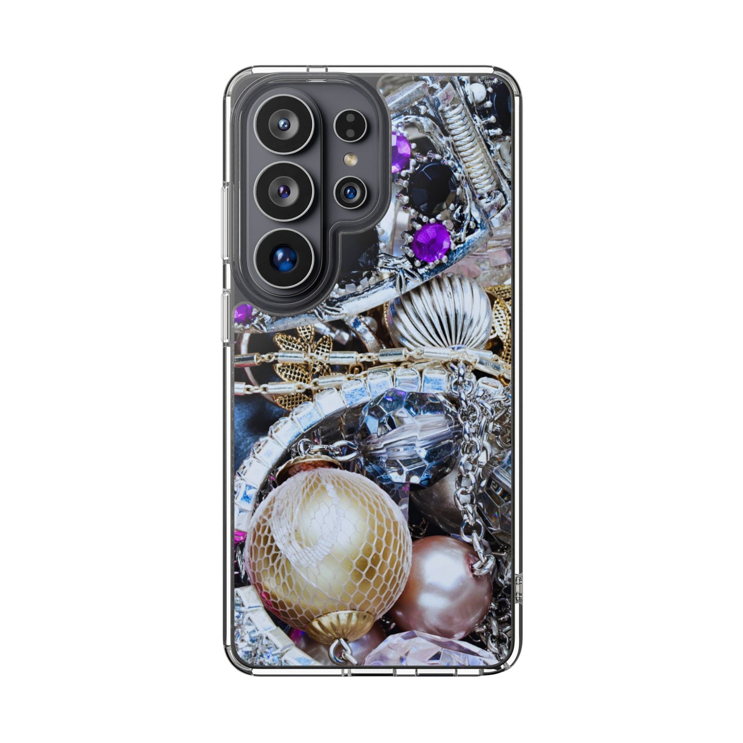 Clear Phone Case – Chrome Jewel