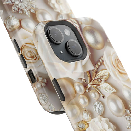 Wireless-Charging Compatible Case – Ivory Opulence