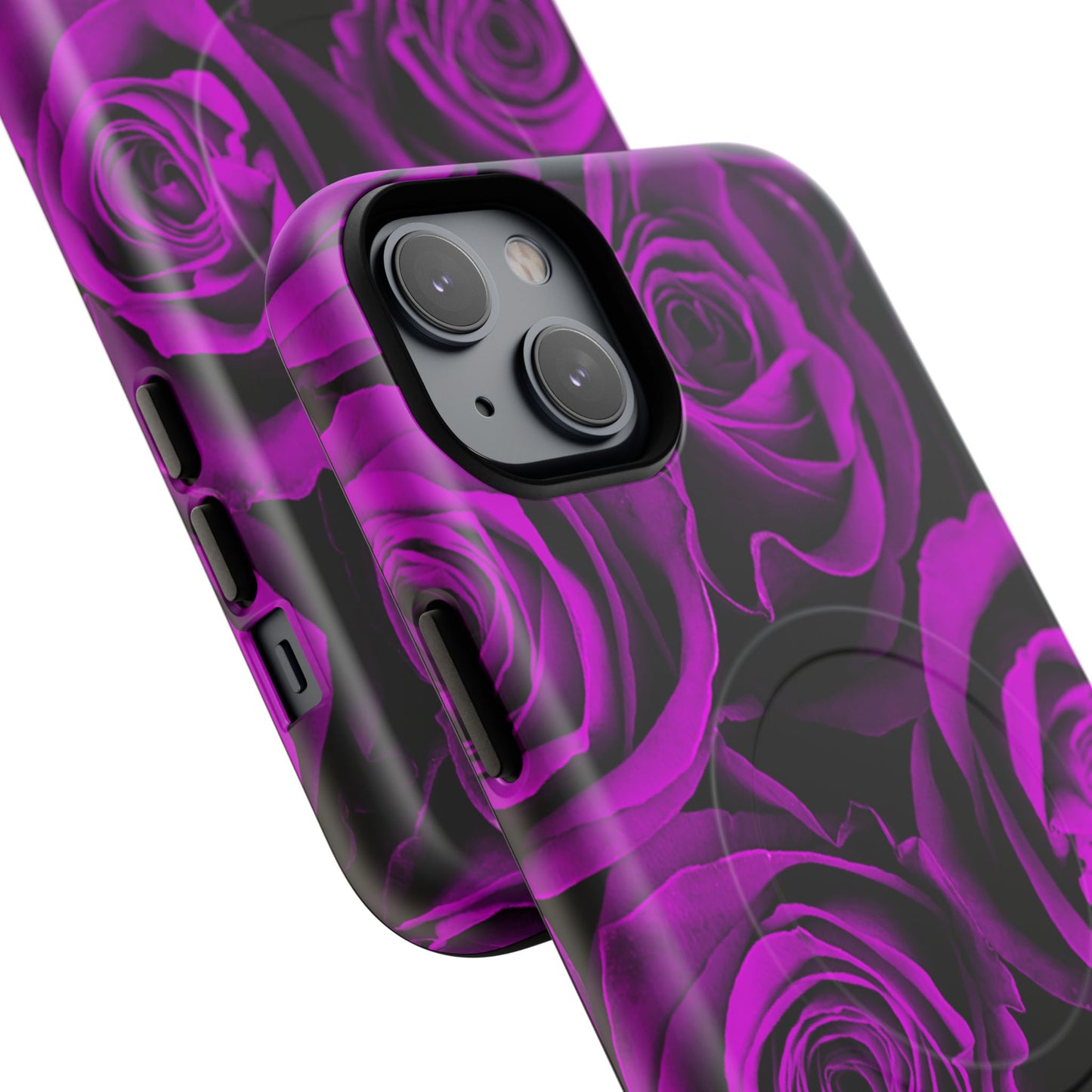 Protective Magnetic Phone Case – Amethyst Roses