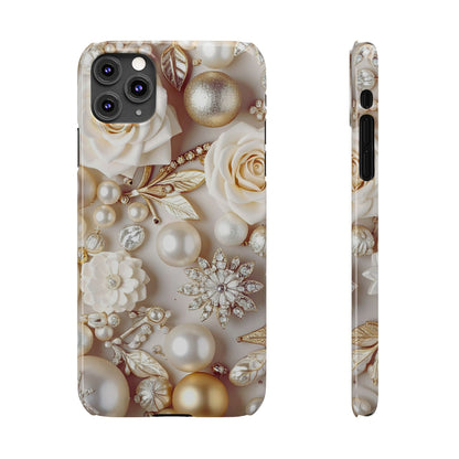 Slim Phone Case – Ivory Opulence