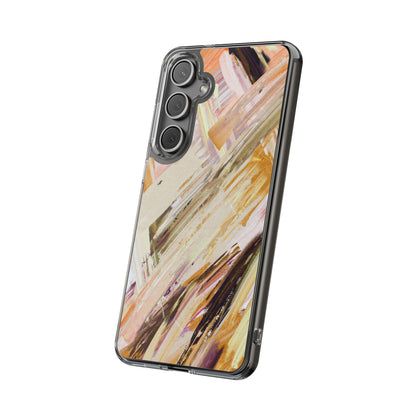 Clear Phone Case – Brush & Bronze