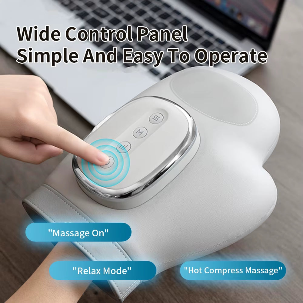 Intelligent Hand Massager with Heat Compression Therapy, Pain Relief Glove, Arthritis & Wrist Carpal Tunnel Neuropathy Circulat