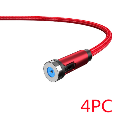 360° Rotating Magnetic USB Charging Cable - Multi-Device Compatible Charger