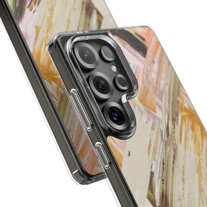 Clear Phone Case – Brush & Bronze