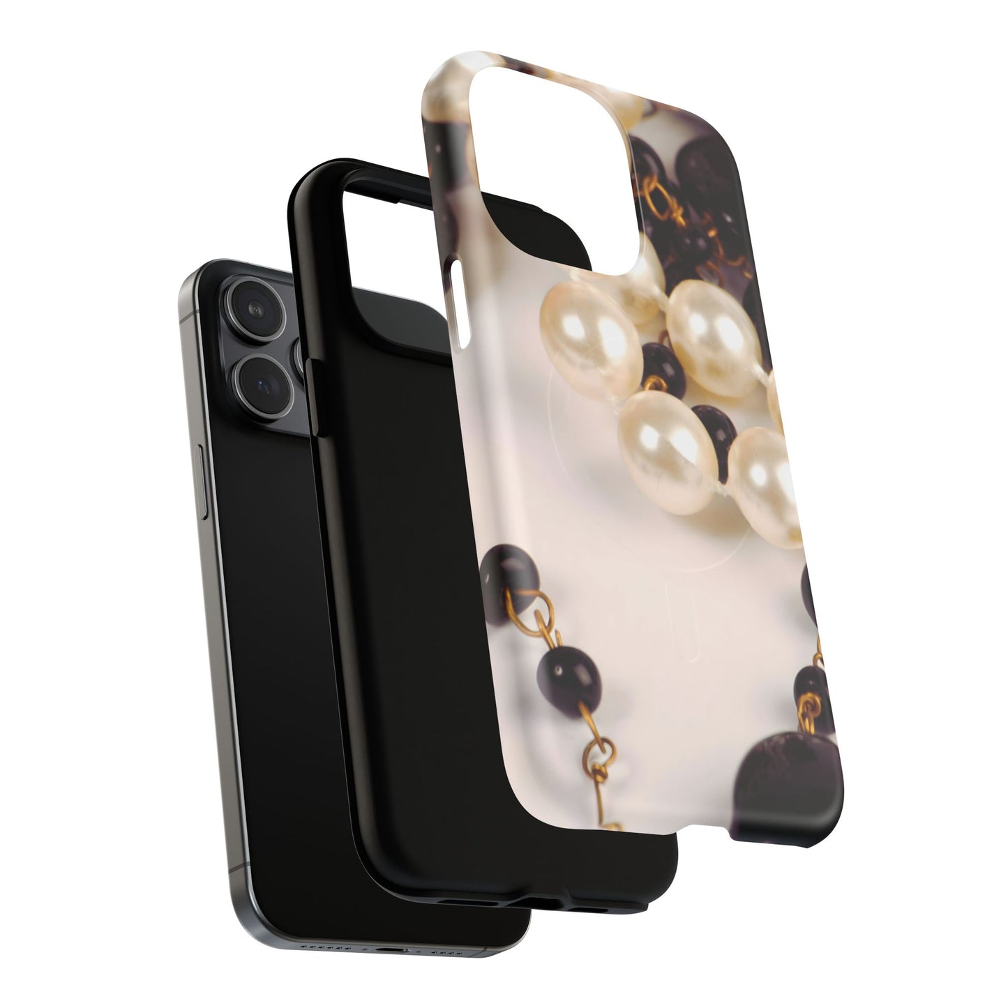 Protective Magnetic Phone Case – Noir Pearl