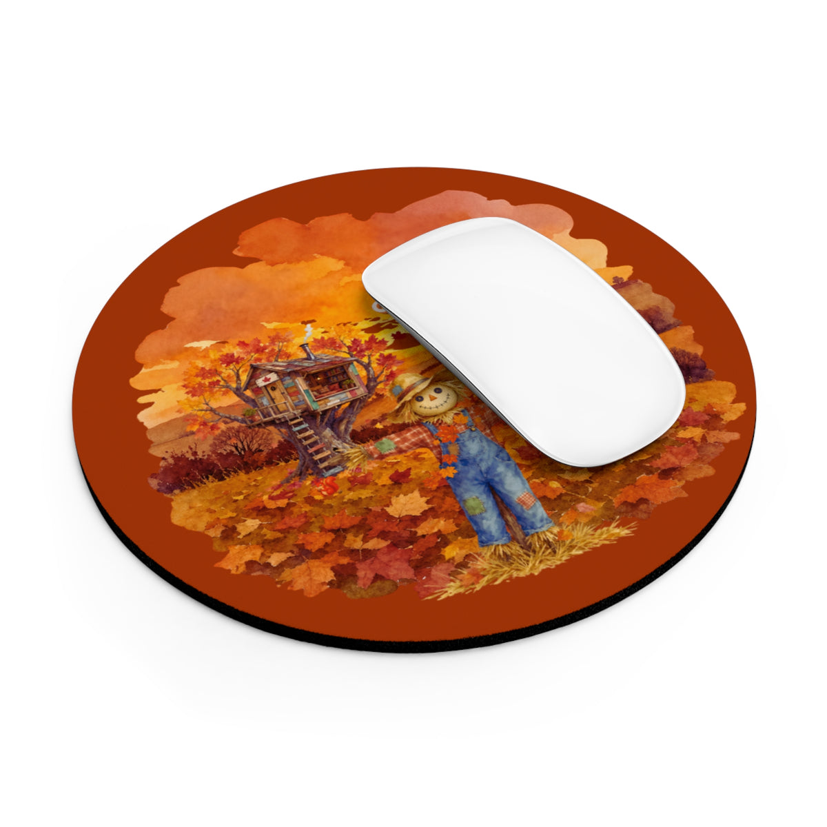 Round Mouse Pad – Sweater Weather