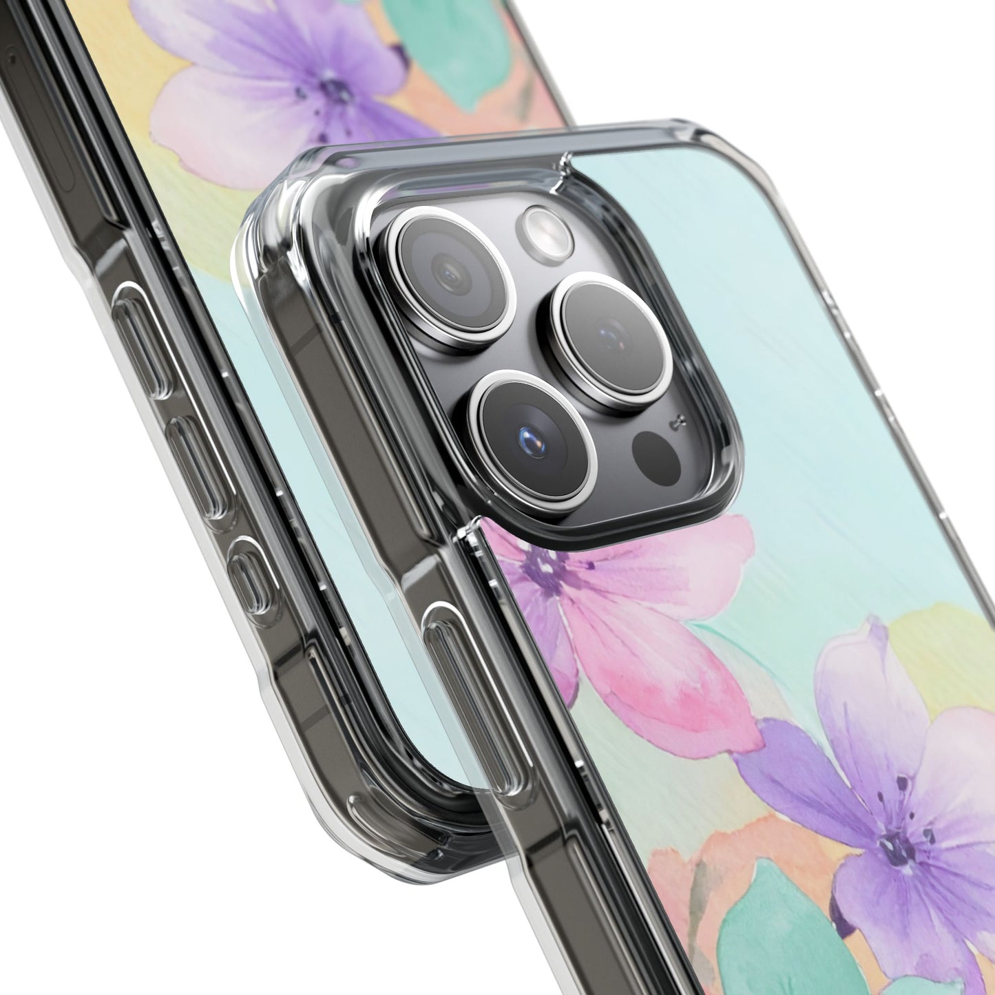 Clear Magnetic Phone Case – Water Petal