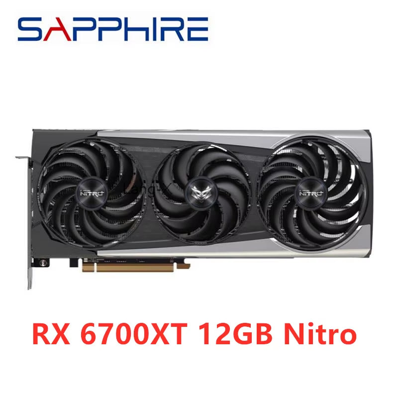 RX 6700 XT 6700XT RX6700 Nitro 12GB GPU Video Card AMD Radeon RX6700XT Graphics Cards Desktop PC Office Computer Game