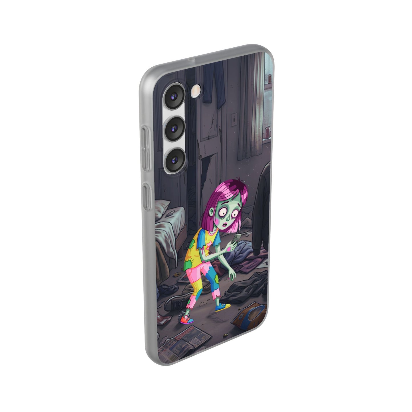 Zombie Girl Phone Case — Cute Creepy Cartoon Phone Cover