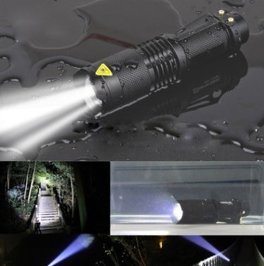 Adjustable Zoom LED Flashlight - Telescopic Beam Tactical Light