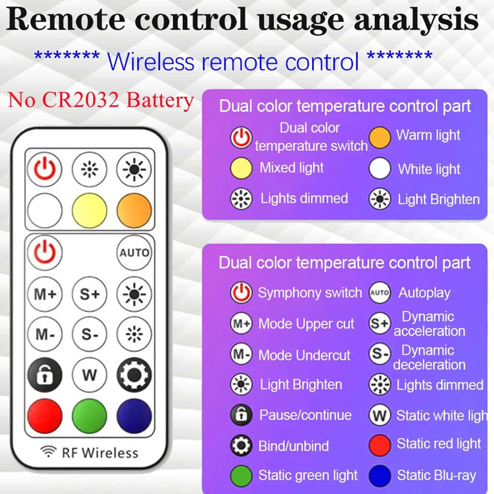 RGB Ring Light Lamp Ring round with Remote Control for Smartphone Mobile Led Video Light Ring Make Youtube Photographic Lighting