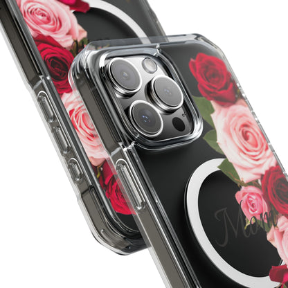 Clear Magnetic Phone Case – Mom’s Rose Bouquet