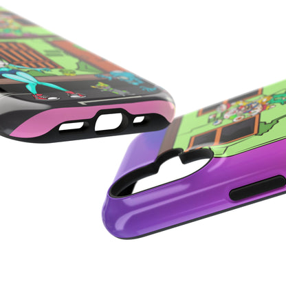 Zombie Arcade Phone Case — Colorful Cartoon Horror Impact-Resistant iPhone Cover