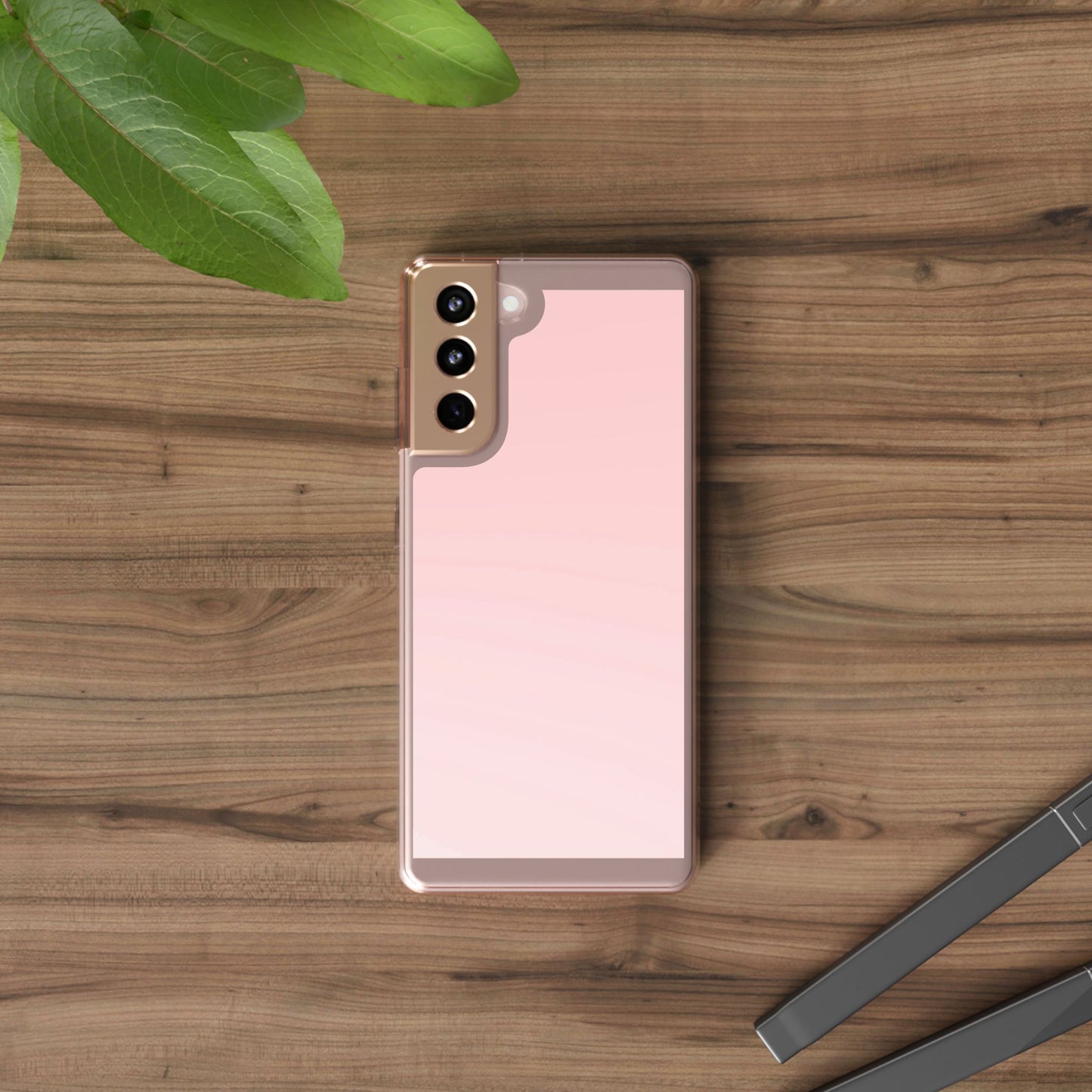 Clear Phone Case – Soft Blush