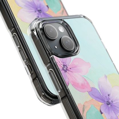 Clear Magnetic Phone Case – Water Petal