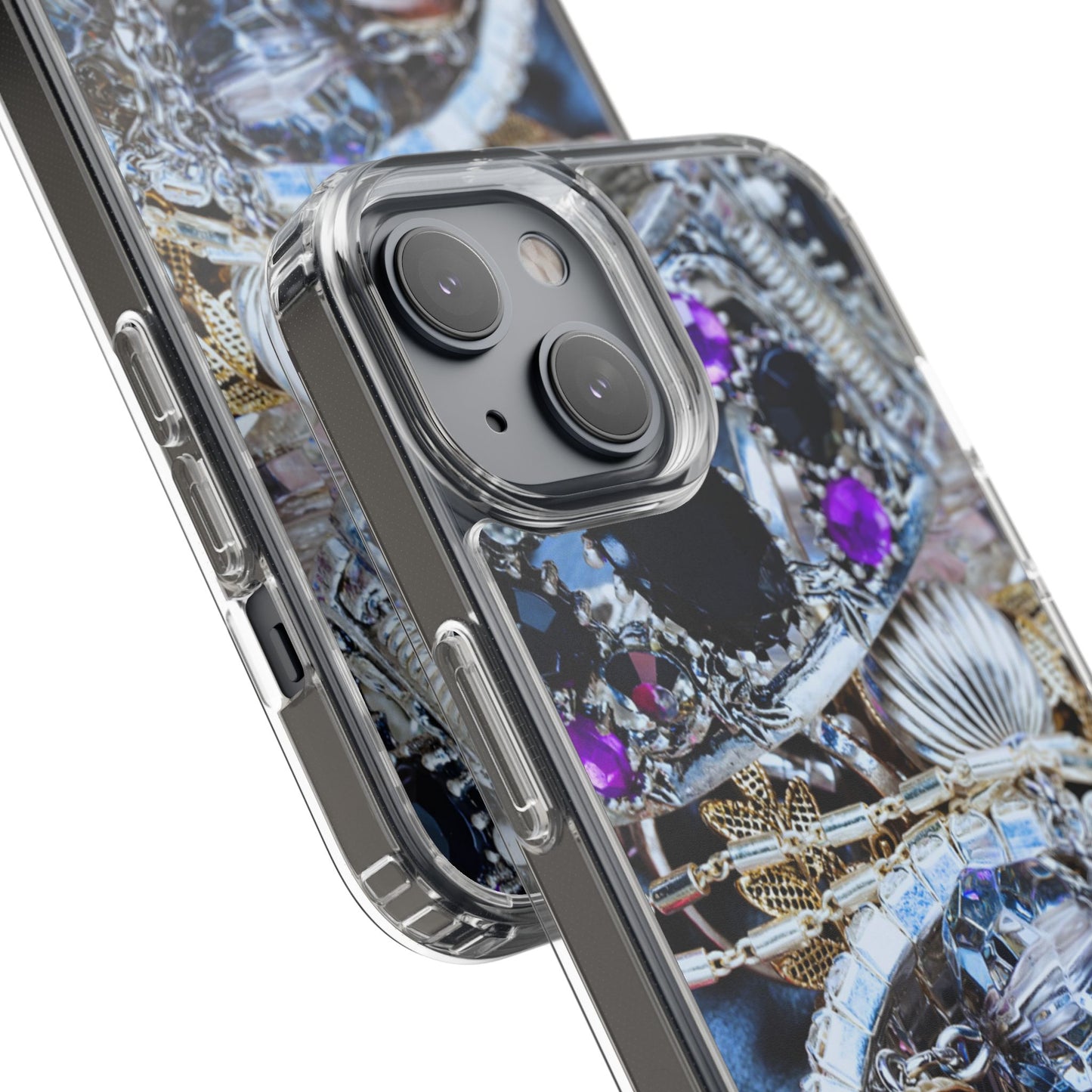 Clear Phone Case – Chrome Jewel