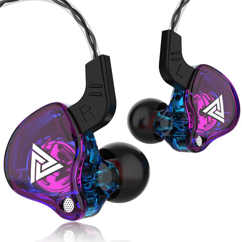 Original QKZ AK6 Copper Driver Hifi Wired Earphone 3.5MM Race Sport Headphone Bass Stereo Headset Music Earbuds in Ear with Mic
