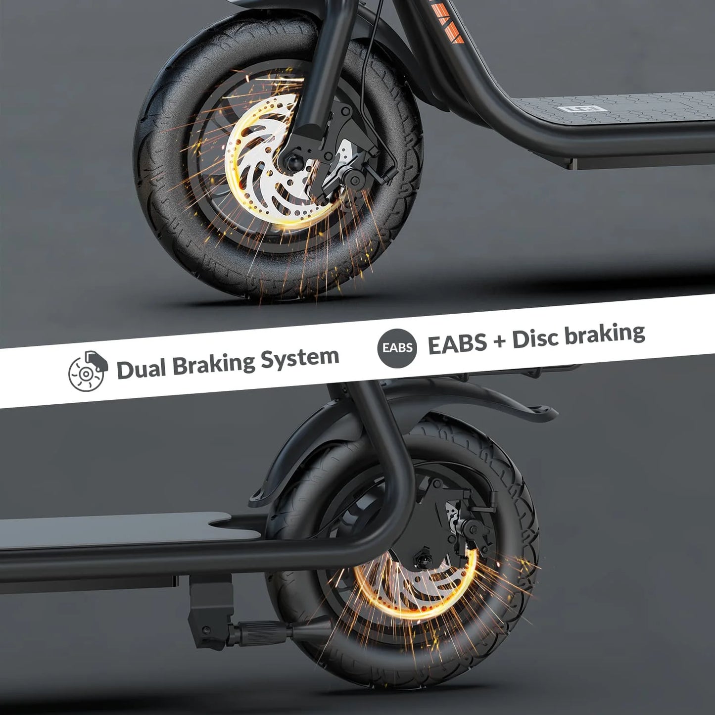 W18S 450W Motor Electric Scooter for Adults with Seat and Carry Basket, 36V 20Miles Range & 15.5Mph, 12" Foldable E Scooter for Commuting