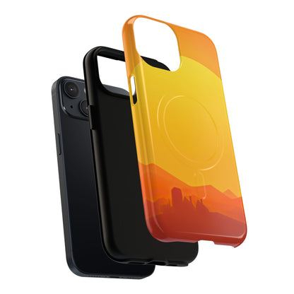 Protective Magnetic Phone Case — Desert Sunrise
