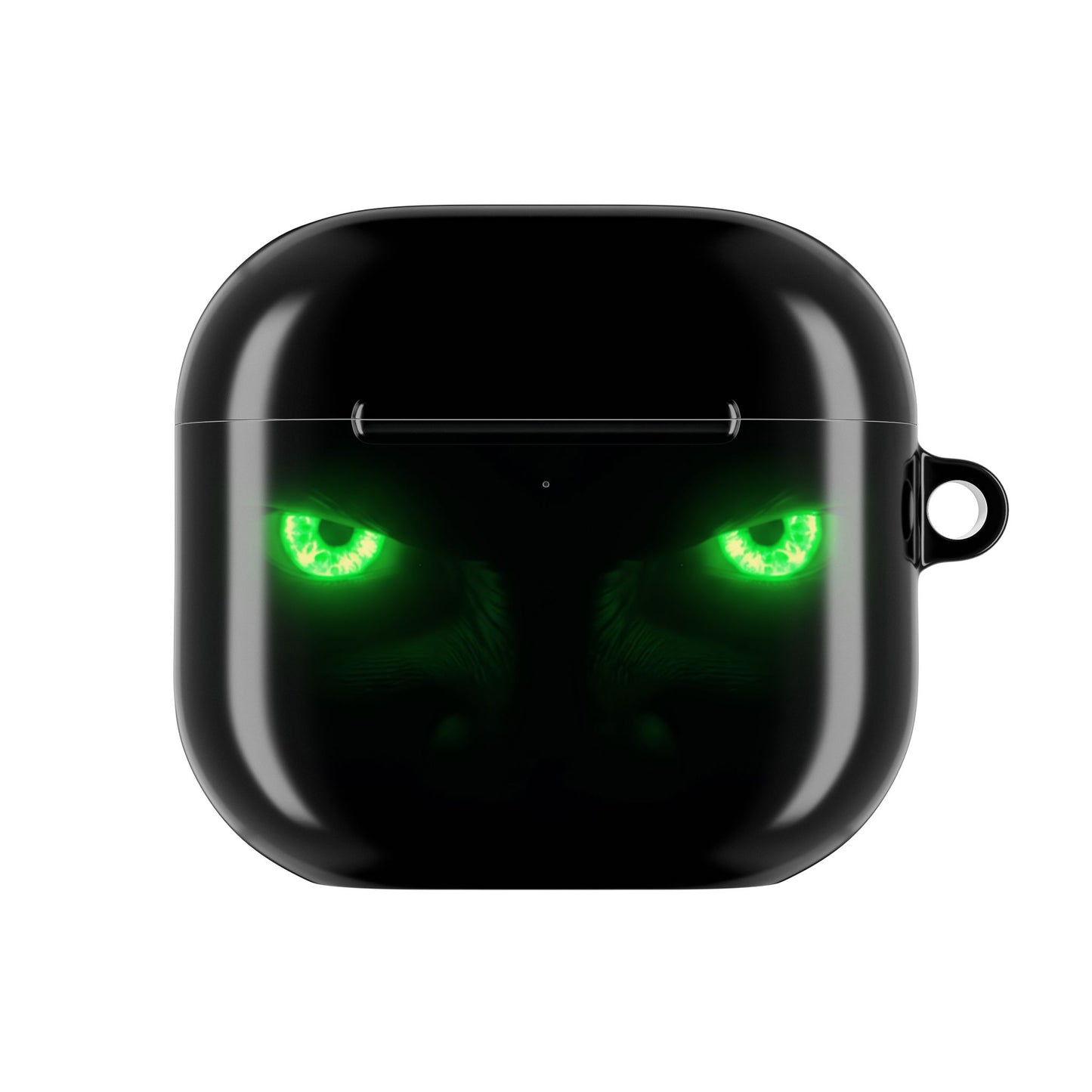 Wireless Earbud Case Cover – Neon Green Monster Eyes