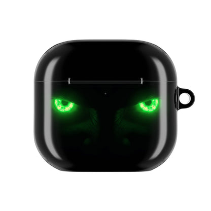 Wireless Earbud Case Cover – Neon Green Monster Eyes