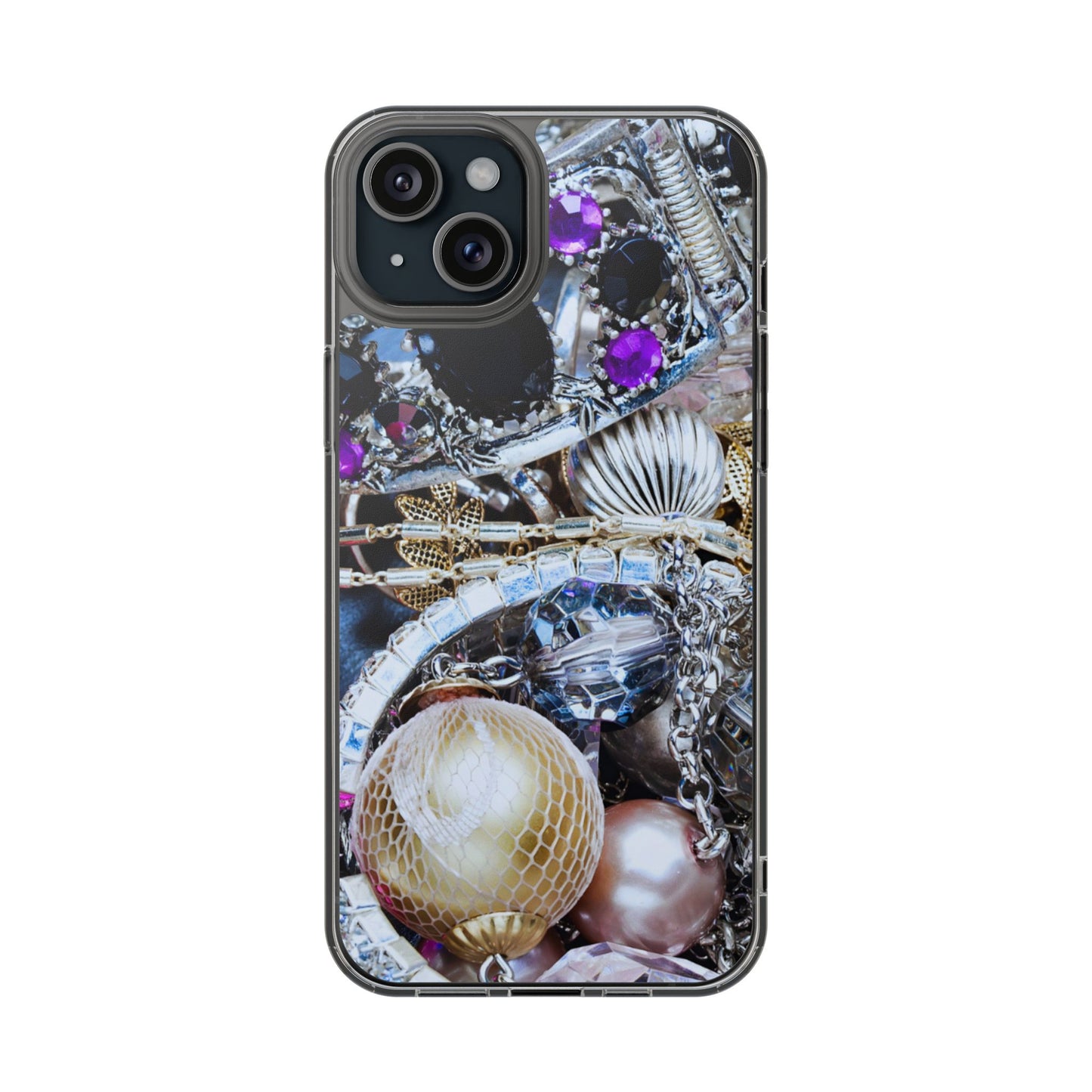 Clear Phone Case – Chrome Jewel