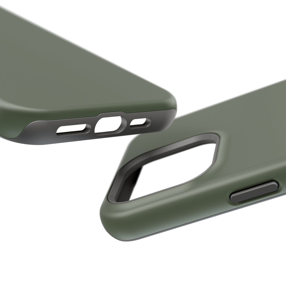 Impact-Resistant Phone Case — Military Green Protective Shockproof Cover