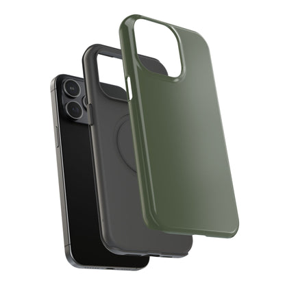 Impact-Resistant Phone Case — Military Green Protective Shockproof Cover