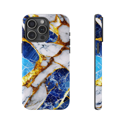 Protective Phone Case – Sapphire Veins