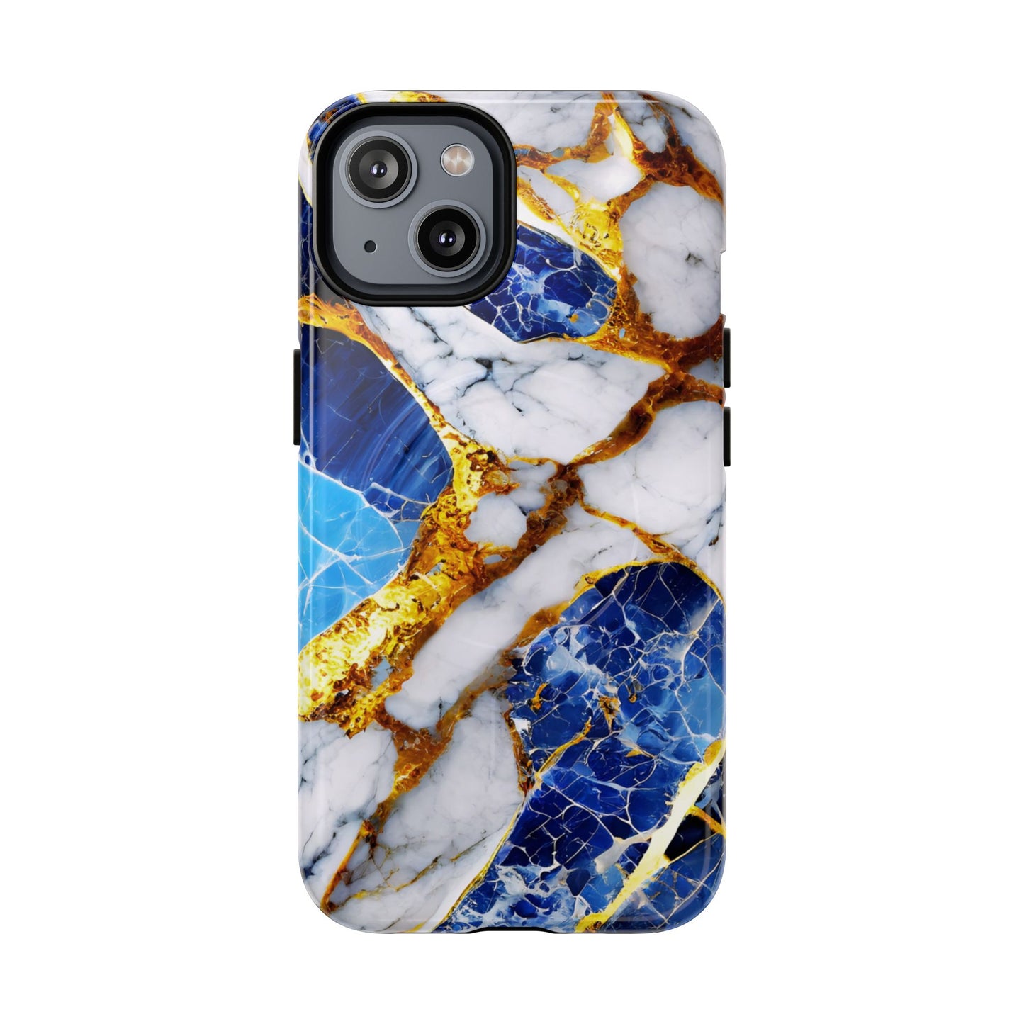 Protective Magnetic Phone Case – Sapphire Veins
