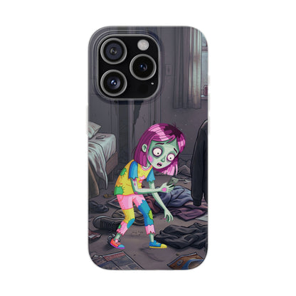 Zombie Girl Phone Case — Cute Creepy Cartoon Phone Cover