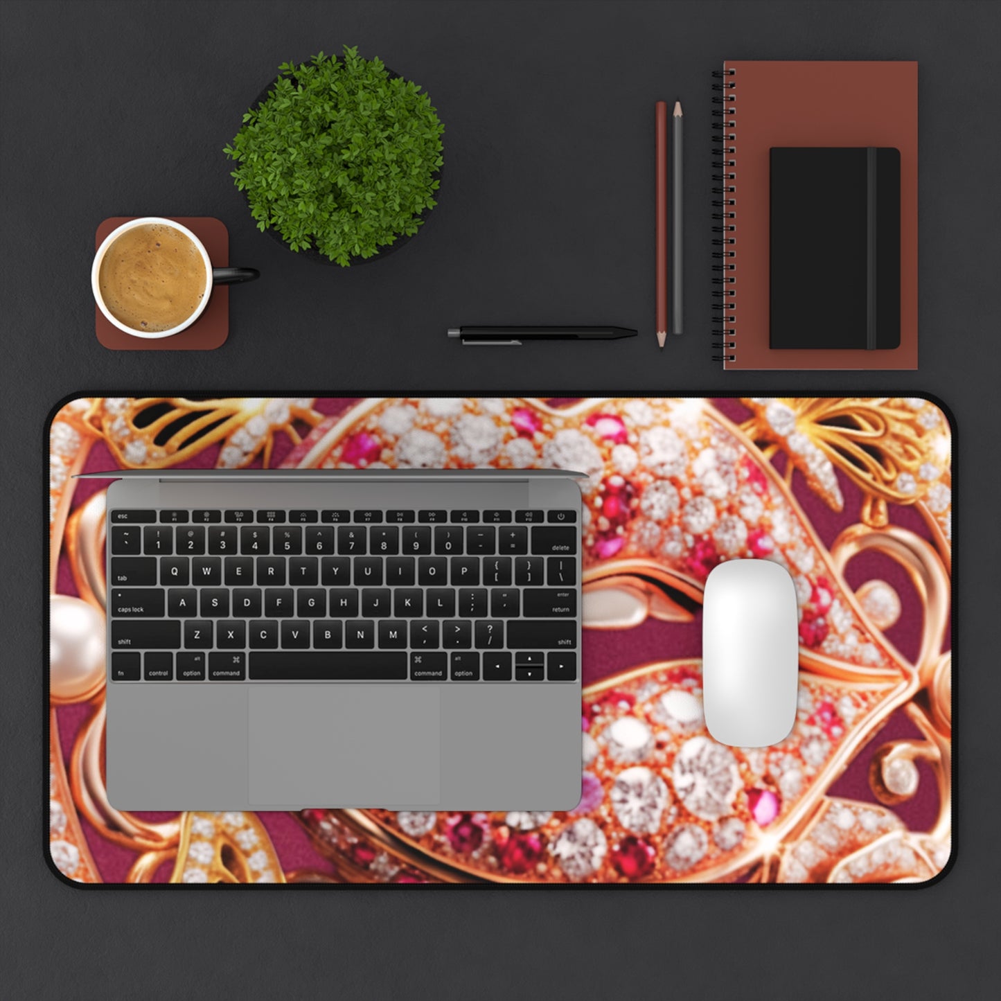Desk Mat – Kiss of Gold