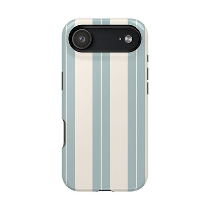 Wireless-Charging Compatible Case – Coastal Stripe