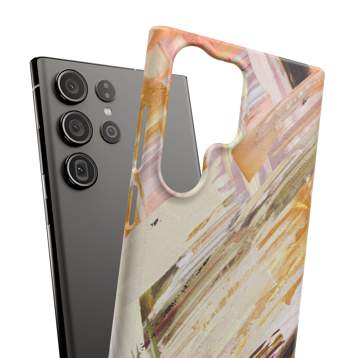 Snap Phone Case – Brush & Bronze
