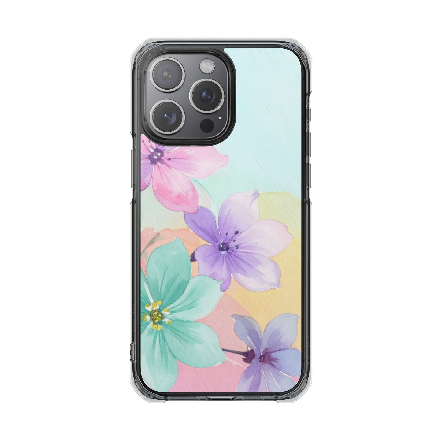 Clear Magnetic Phone Case – Water Petal