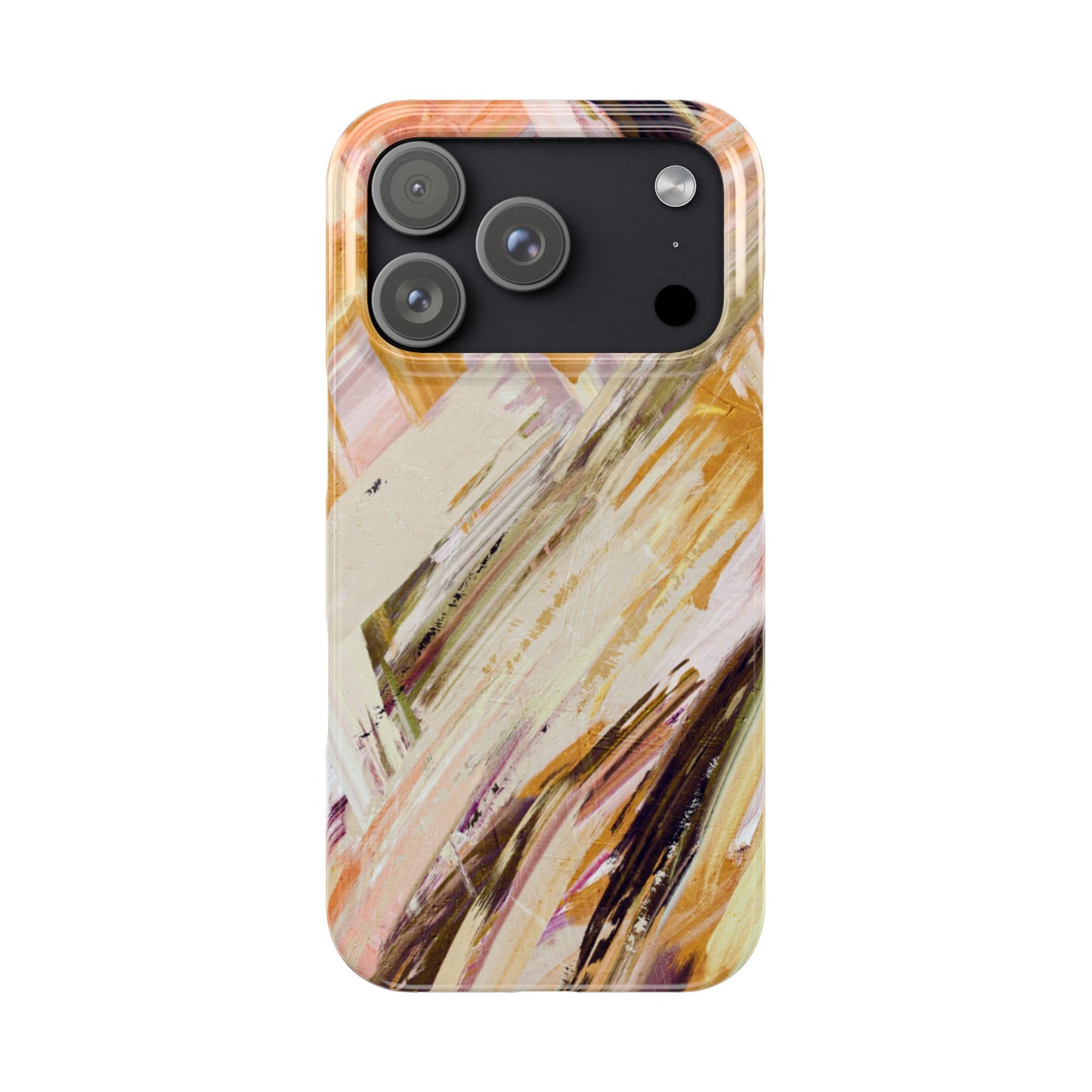 Slim Phone Case – Brush & Bronze