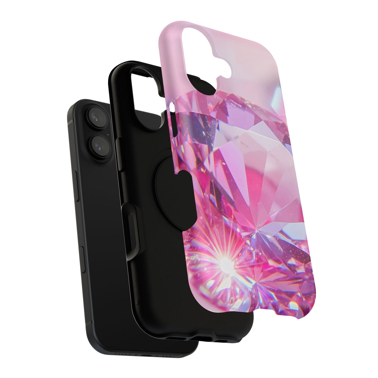 Impact-Resistant Phone Case – Pink Ice