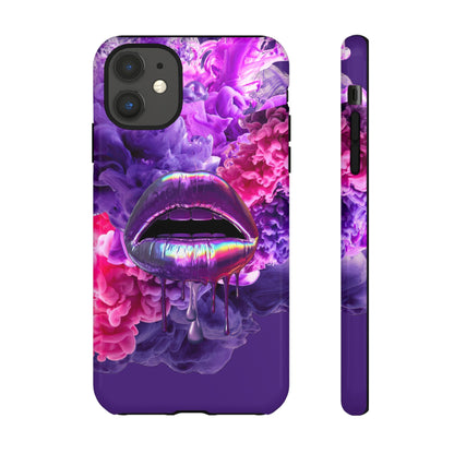Protective Phone Case – Purple Haze Lips