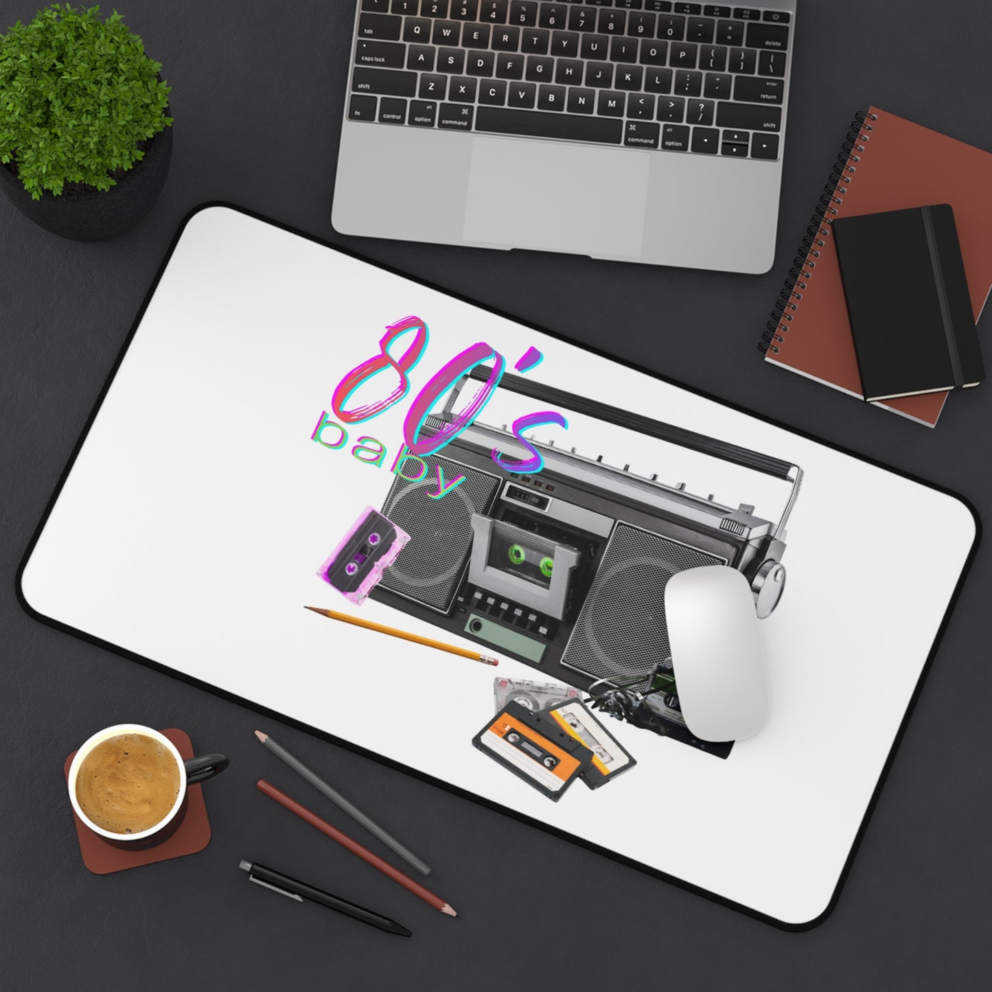 Neoprene Desk Mat – 80s Baby