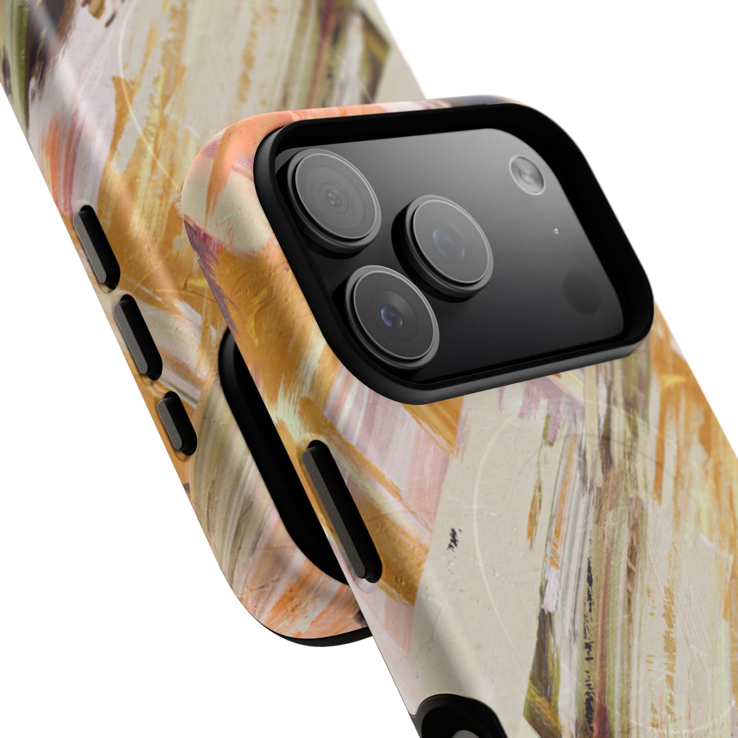 Protective Magnetic Phone Case – Brush & Bronze