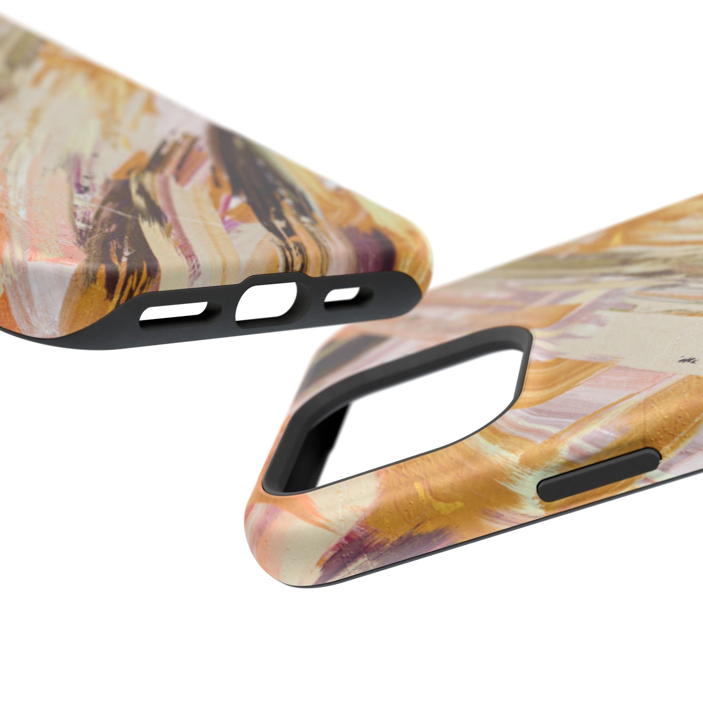 Wireless-Charging Compatible Case – Brush & Bronze