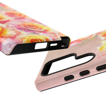 Protective Phone Case – Sunset Roses