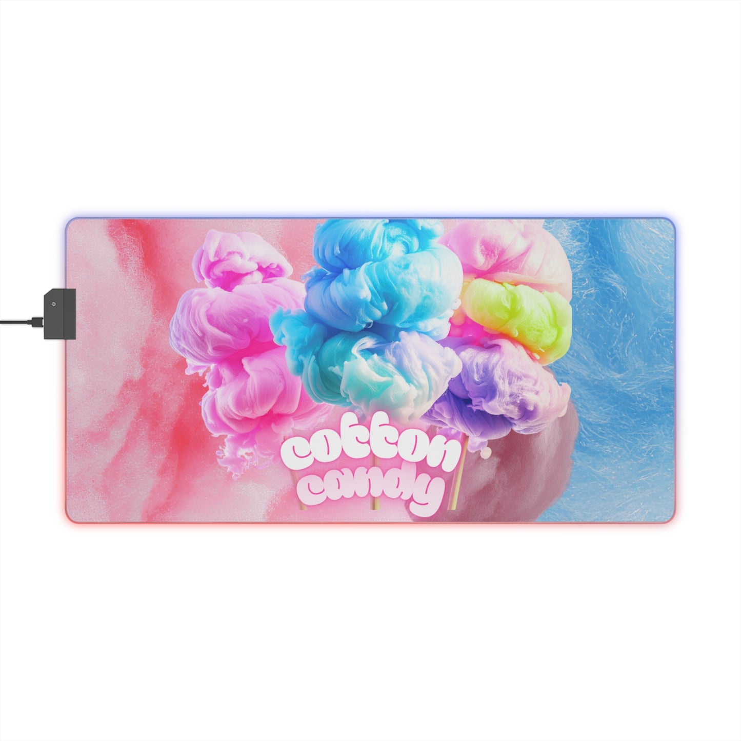 Gaming LED Desk Mat – Cotton Candy Dream