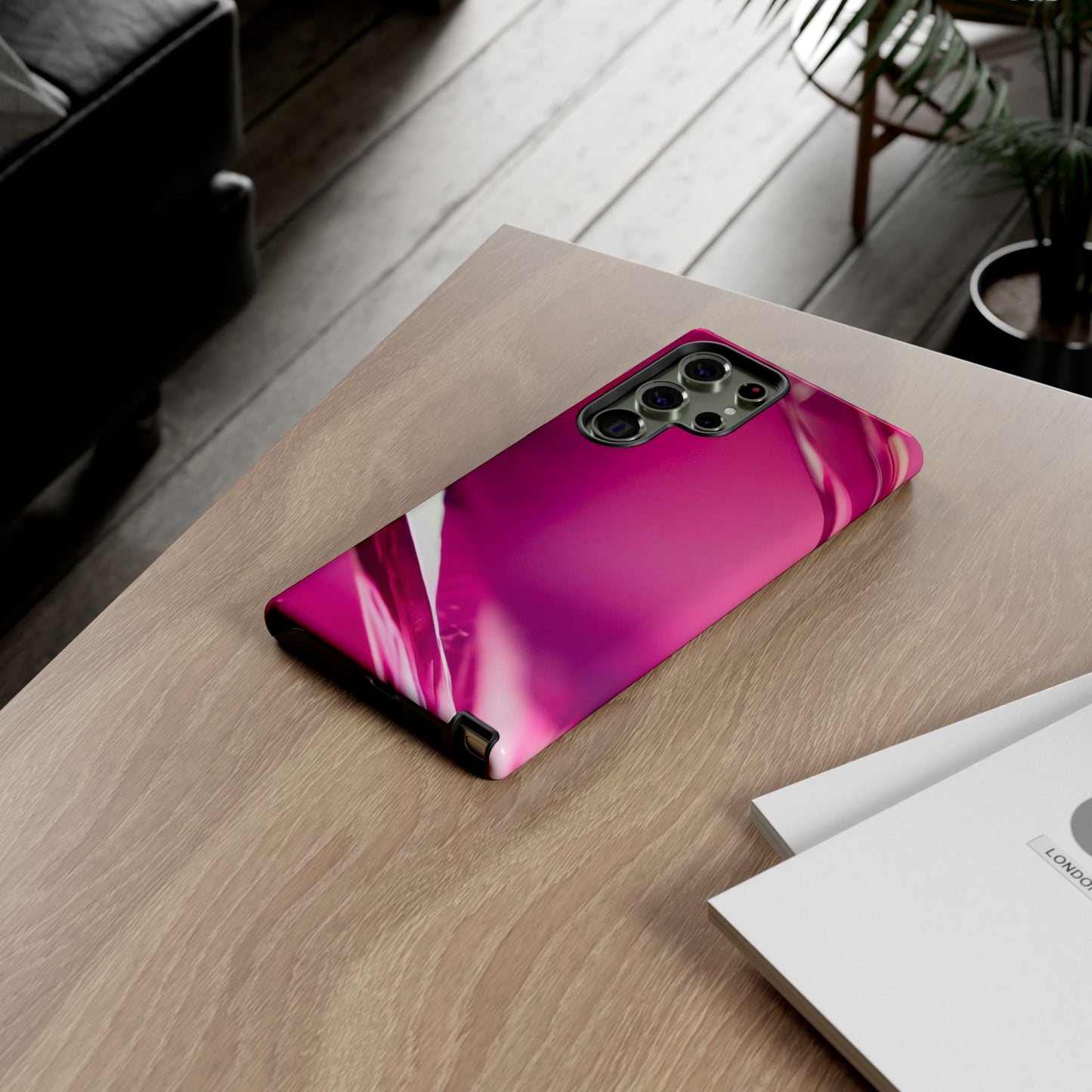 Protective Phone Case – Magenta Motion