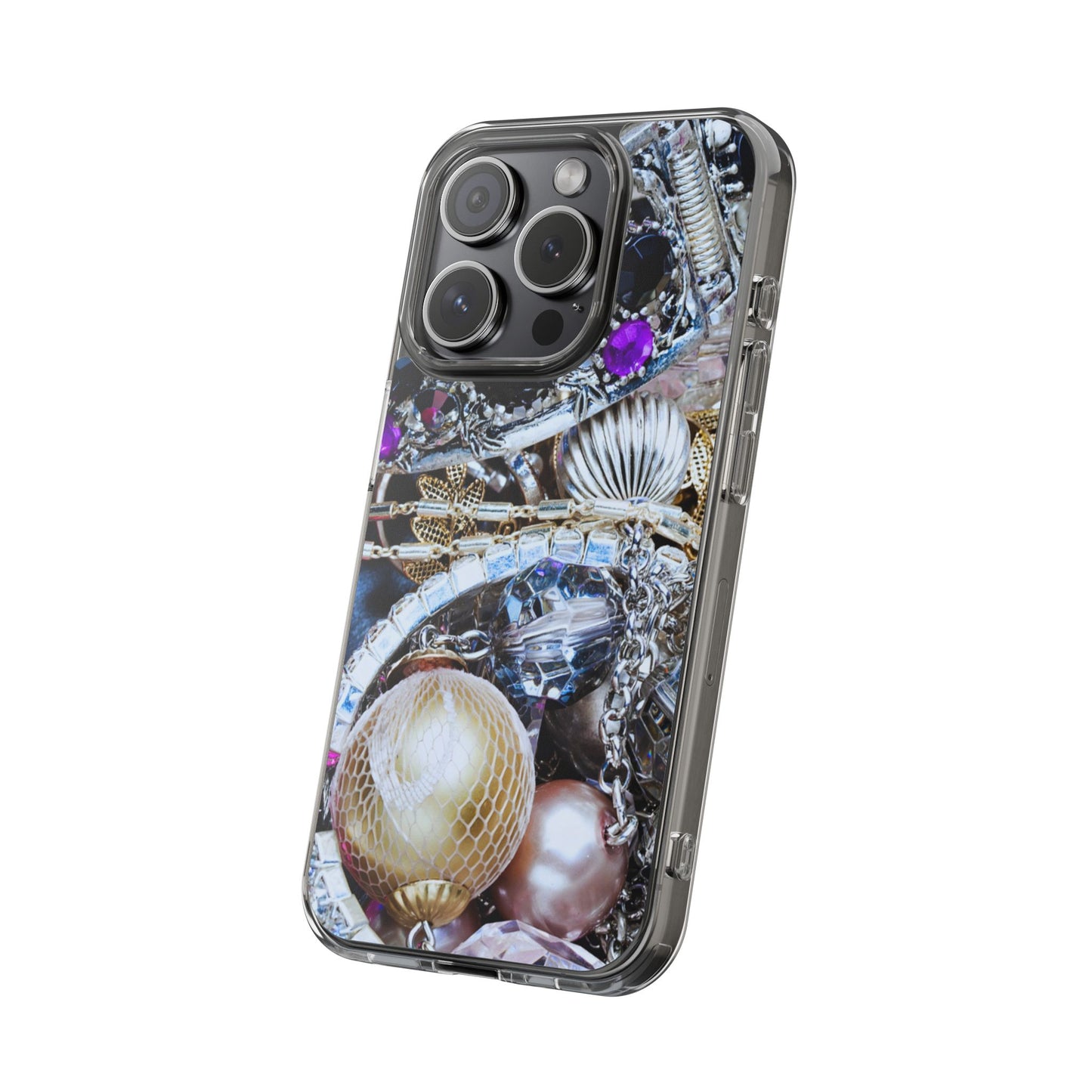 Clear Phone Case – Chrome Jewel