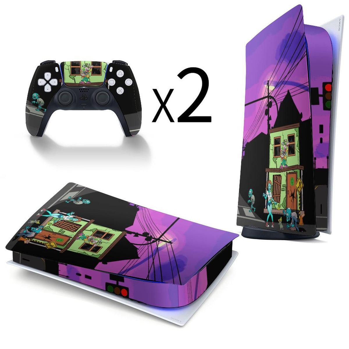 Console Skin Kit – Dead End – Compatible with PlayStation 5 Digital Edition