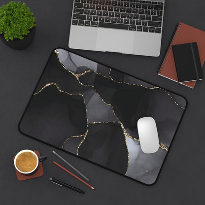 Neoprene Desk Mat – Obsidian Vein