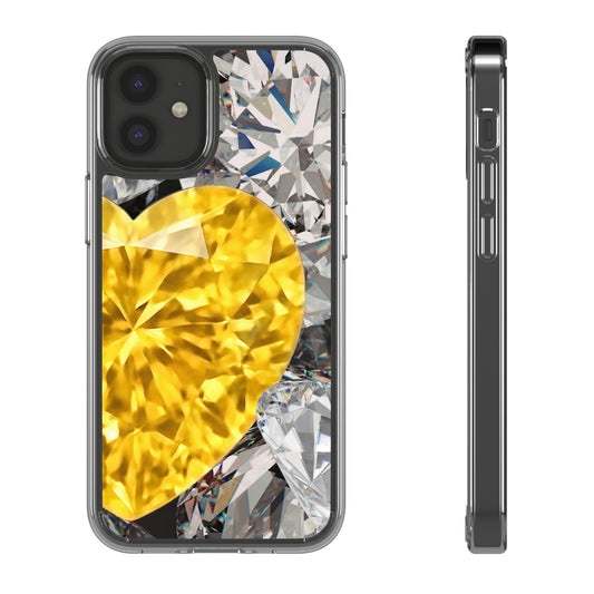 Clear Phone Case – Heart of Gold